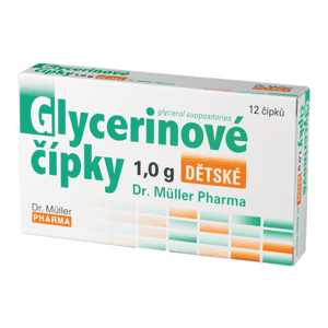 DR.MULLER Glycerinové čípky 1.0g dětské 12 ks obraz