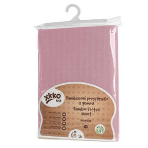 XKKO BMB Plachta s gumou do postýlky, Baby Pink 120 x 60 cm obraz