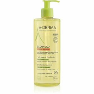 A-Derma Exomega Control Emollient shower oil zvláčňující sprchový olej pro suchou až atopickou pokožku 500 ml obraz