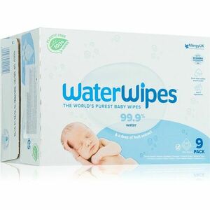 Water Wipes Baby Wipes 9 Pack dětské jemné vlhčené ubrousky 9x60 ks obraz