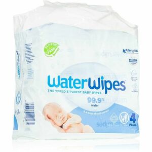 Water Wipes Baby Wipes 4 Pack dětské jemné vlhčené ubrousky 4x60 ks obraz