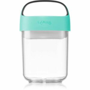 Lékué Jar To Go svačinový box malý barva Turquoise 400 ml obraz