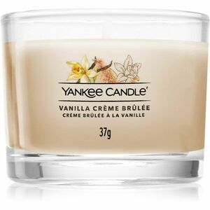 Yankee Candle Vanilla Crème Brûlée votivní svíčka glass 37 g obraz