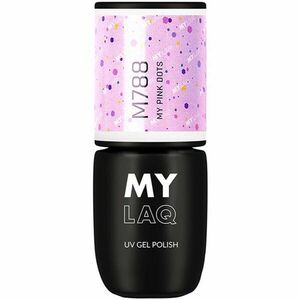 MYLAQ UV Gel Polish gelový lak na nehty odstín My Pink Dots 5 ml obraz