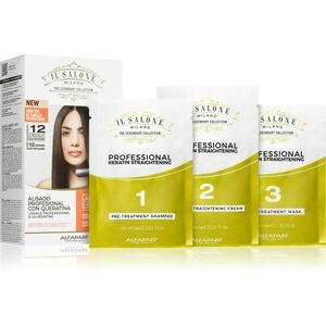 Alfaparf Milano Il Salone Milano Straightening Kit vyhlazující péče pro citlivé vlasy Illuminating Linseed Oil 1 ks obraz