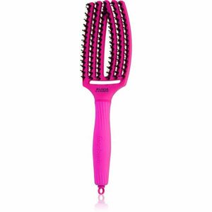 Olivia Garden Fingerbrush ThinkPink plochý kartáč s nylonovými a kančími štětinami Neon Violet 1 ks obraz