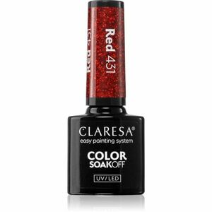 Claresa SoakOff UV/LED Color Warm Feelings gelový lak na nehty odstín RED 431 5 g obraz