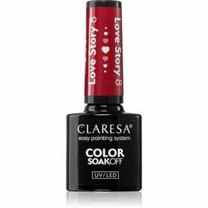 Claresa SoakOff UV/LED Color Love Story gelový lak na nehty odstín 8 5 g obraz