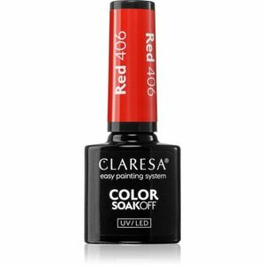 Claresa SoakOff UV/LED Color Rainbow Explosion gelový lak na nehty odstín RED 406 5 g obraz