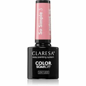 Claresa SoakOff UV/LED Color So Simple gelový lak na nehty odstín SO SIMPLE 3 5 g obraz