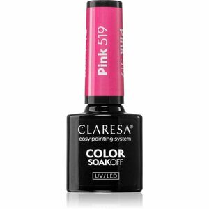 Claresa SoakOff UV/LED Color Sunny Garden gelový lak na nehty odstín Pink 519 5 g obraz