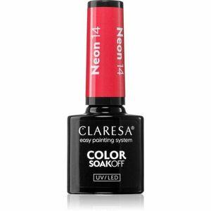 Claresa SoakOff UV/LED Color Neon gelový lak na nehty odstín 5 5 g obraz