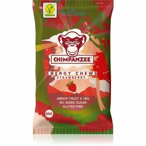 Chimpanzee Energy Chews ovocné bonbóny příchuť Strawberry 35 g obraz