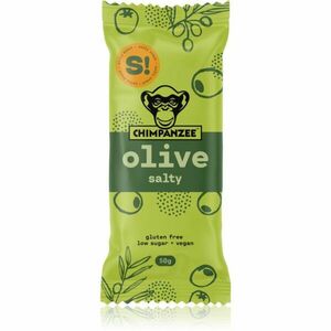 Chimpanzee Salty Bar slaná energetická tyčinka příchuť Olive 50 g obraz