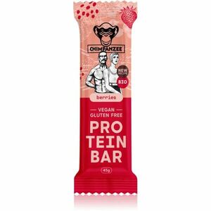 Chimpanzee Protein Bar BIO proteinová tyčinka v BIO kvalitě příchuť Berries 45 g obraz