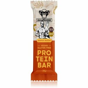 Chimpanzee Protein Bar BIO proteinová tyčinka v BIO kvalitě příchuť Peanut Butter 45 g obraz