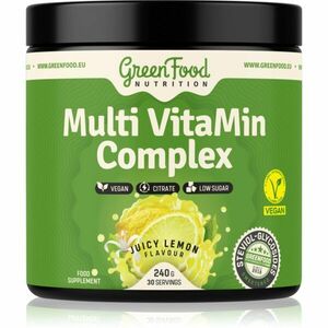 GreenFood Nutrition Multi VitaMin Complex prášek s multivitamínovým komplexem příchuť Juicy Lemon 240 g obraz