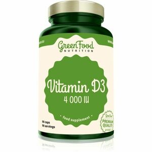 GreenFood Nutrition Vitamin D3 4000IU kapsle s vitamínem D 90 cps obraz