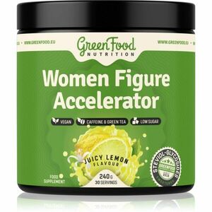 GreenFood Nutrition Women Figure Accelerator prášek pro podporu spalování tuků příchuť Juicy Lemon 240 g obraz