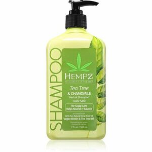 HEMPZ Tea Tree & Chamomile lehký hydratační šampon na vlasy 500 ml obraz