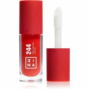 3INA The Color Lip Oil hydratační olej na rty odstín 244 - Classic Rich Red, sheer 4 ml obraz