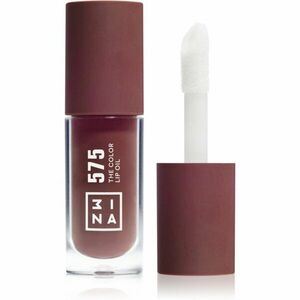 3INA The Color Lip Oil hydratační olej na rty odstín 575 - Coffee brown, sheer 4 ml obraz