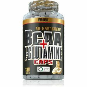 Weider BCAA + L-Glutamine podpora správného fungování organismu 180 cps obraz