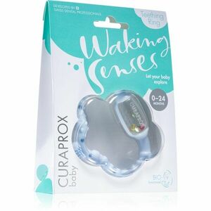 Curaprox Baby Waking Senses kousací kroužek s masážním kartáčkem a chrastítkem 1 ks obraz