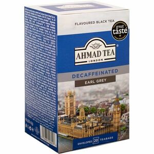 Ahmad Tea Decaffeinated Earl Grey černý čaj bez kofeinu 20x2 g obraz