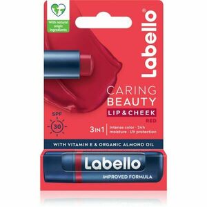 Labello Caring Beauty tónující balzám na rty odstín Red 4.8 g obraz