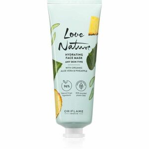 Oriflame Love Nature Organic Aloe Vera & Pineapple hydratační pleťová maska 75 ml obraz