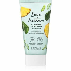 Oriflame Love Nature Organic Aloe Vera & Pineapple hydratační pleťový krém 50 ml obraz