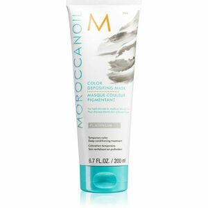 Moroccanoil Color Depositing jemná vyživující maska bez permanentních barevných pigmentů Platinum 200 ml obraz