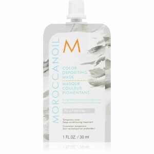 Moroccanoil Color Depositing jemná vyživující maska bez permanentních barevných pigmentů Platinum 30 ml obraz