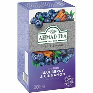 Ahmad Tea Blueberry & Cinnamon ovocný čaj skořice 20x2 g obraz