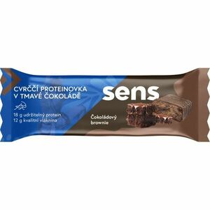 SENS Cvrččí Proteinovka v tmavé čokoládě proteinová tyčinka příchuť Chocolate Brownie 60 g obraz