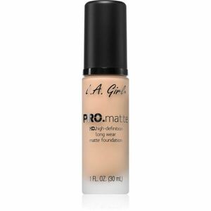 L.A. Girl Cosmetics PRO. Matte HD dlouhotrvající make-up s matným efektem odstín Bisque 30 ml obraz