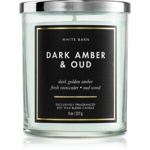 Bath & Body Works Dark Amber & Oud svíčka 227 g obraz