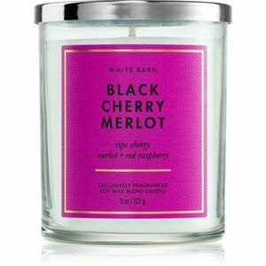 Bath & Body Works Black Cherry Merlot svíčka 227 g obraz