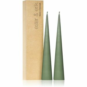 ester & erik cone candles green soil (no. 70) dekorativní svíčka 2x25 cm obraz