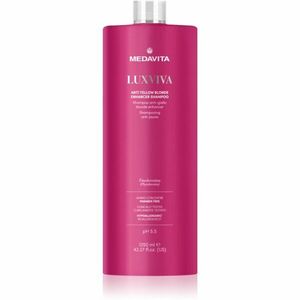 Medavita LUXVIVA Anti-Yellow Shampoo šampon pro ochranu barvy blond vlasů 1250 ml obraz