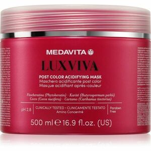 Medavita LUXVIVA Post Color Acidifying Mask ošetřující maska pro barvené vlasy 500 ml obraz