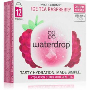 Waterdrop Microdrink Ice Tea nápoj s vitamínem C a B3 příchuť Raspberry 12 ks obraz