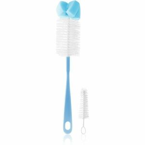 BabyOno Take Care Brush for Bottles and Teats with Mini Brush & Sponge Tip kartáč na čištění Blue 2 ks obraz