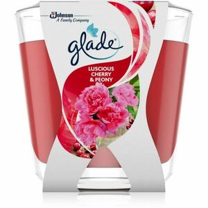 GLADE Luscious Cherry & Peony vonná svíčka 70 g obraz