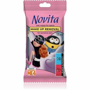 NOVITA Make-up Removal vlhčené odličovací ubrousky pro citlivou pleť 12 ks obraz