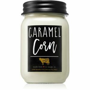 Milkhouse Candle Co. Farmhouse Caramel Corn vonná svíčka Mason Jar 368 g obraz