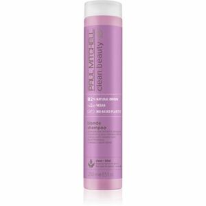 Paul Mitchell Clean Beauty Blonde Shampoo fialový šampon pro zesvětlené, melírované studené blond vlasy 250 ml obraz