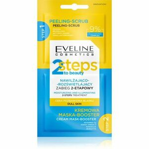 Eveline Cosmetics 2 Steps To Beauty intenzivně hydratační a rozjasňující péče na obličej 2x4 ml obraz