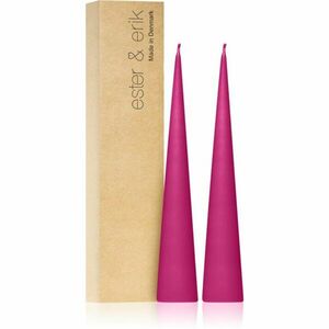 ester & erik cone candles clear pink (no. 41) dekorativní svíčka 2x25 cm obraz